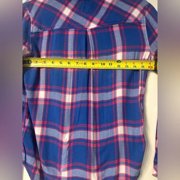 RAILS Hunter Plaid Button Down Red White and Blue Size S - Picture 7 of 8